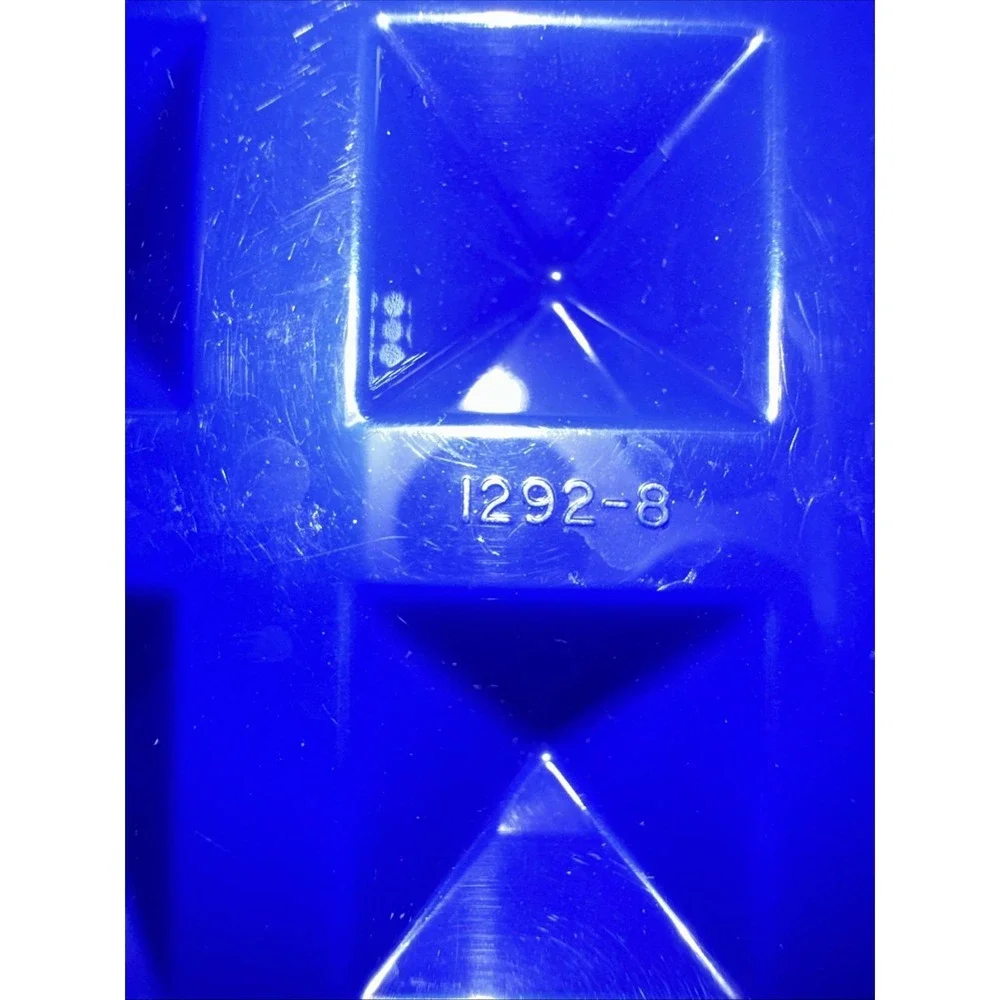 Vintage Tupperware 1292 Blue Bacon Meat Keeper w/ Lid NOS New Old Stock Unused